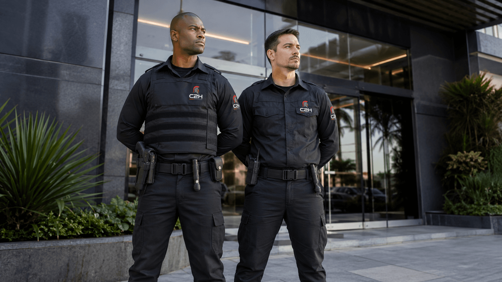 Equipe da C2H Vigilância Patrimonial em operação